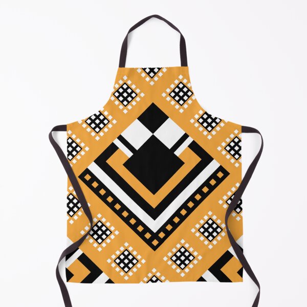 Item preview, Zimbabwe | Modified Traditional Retso Pattern( Yellow, White and Black) designed and sold by DesignbyDAE.