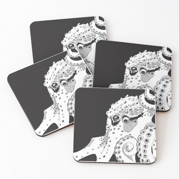 Item preview, Black Octopus Sea Monster Illustration designed and sold by Kewy.