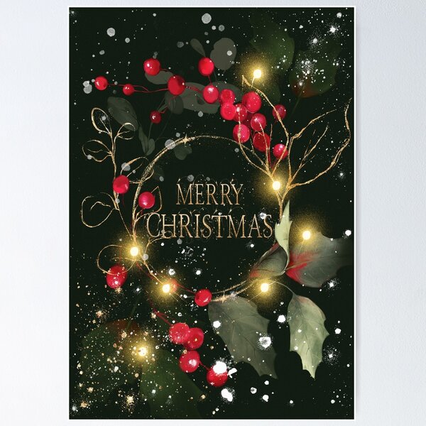 Item preview, Merry Christmas Wreath designed and sold by ArtStyleAlice.