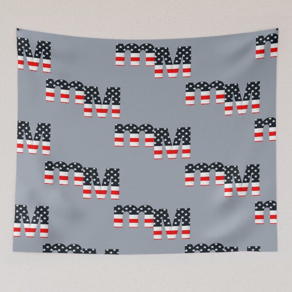 Item preview, alphabet USA M designed and sold by mostheristore.