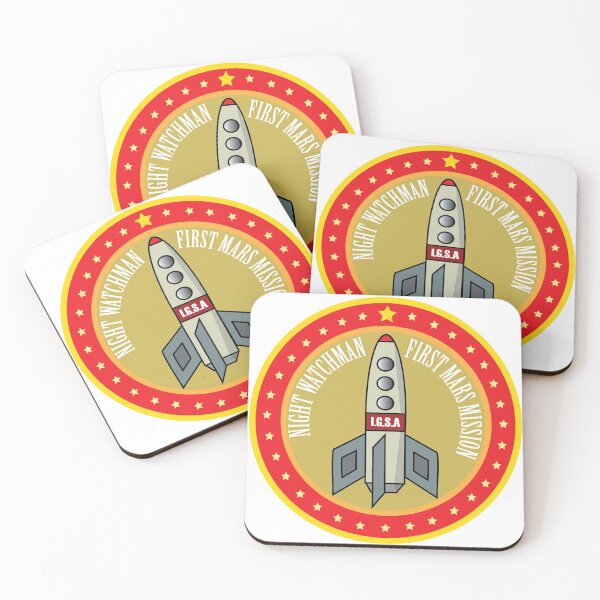 Item preview, Mars mission badge for the indispensable Night Watchman designed and sold by KoandZo.