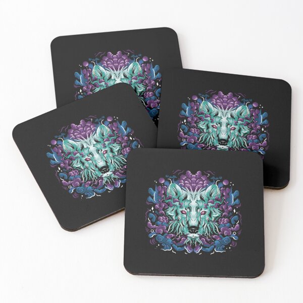 Item preview, Colorful wolf head designed and sold by DerSenat.