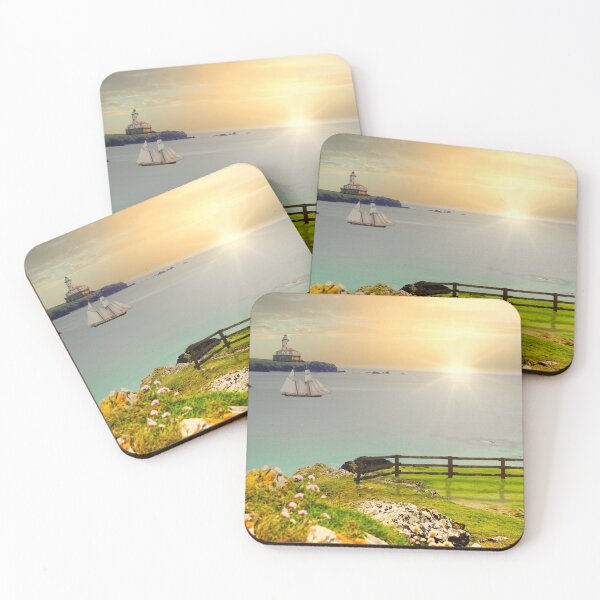 Item preview, puesta de sol sobre acantilado rocoso designed and sold by mrtom414.