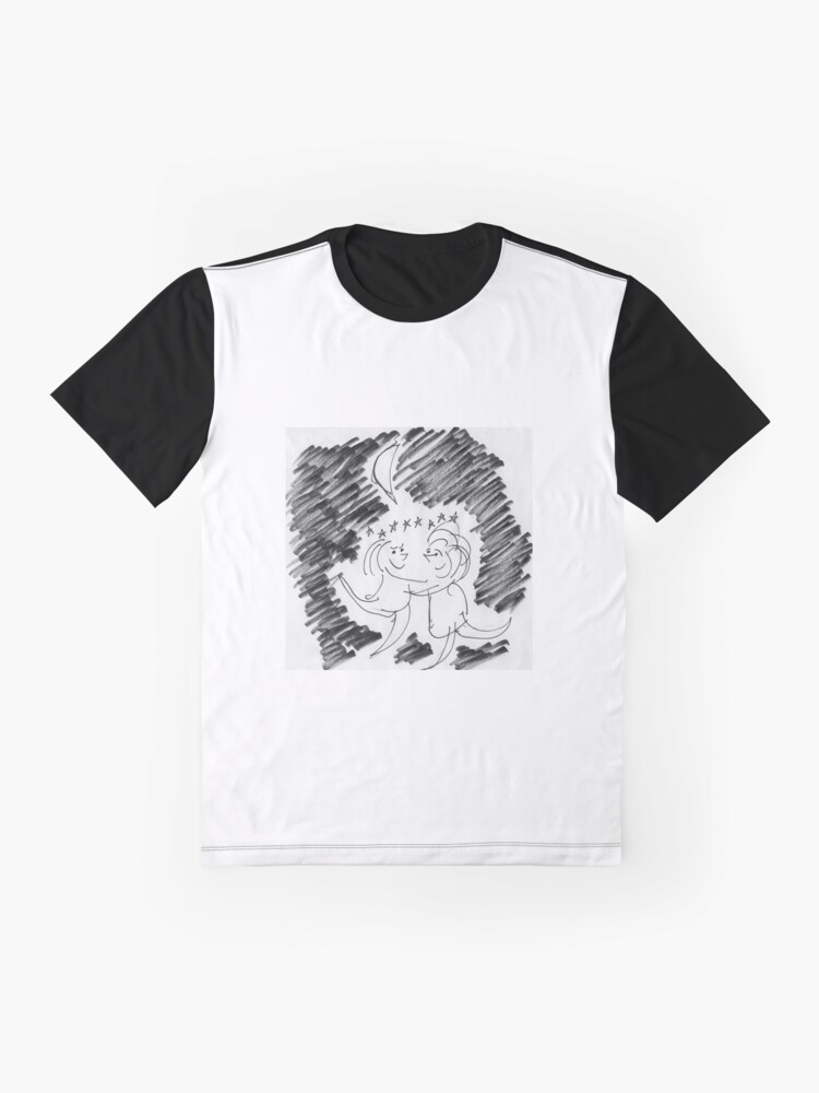 Thumbnail 4 of 5, Graphic T-Shirt, Song Cartoon - Moondance designed and sold by bromfieldpen.