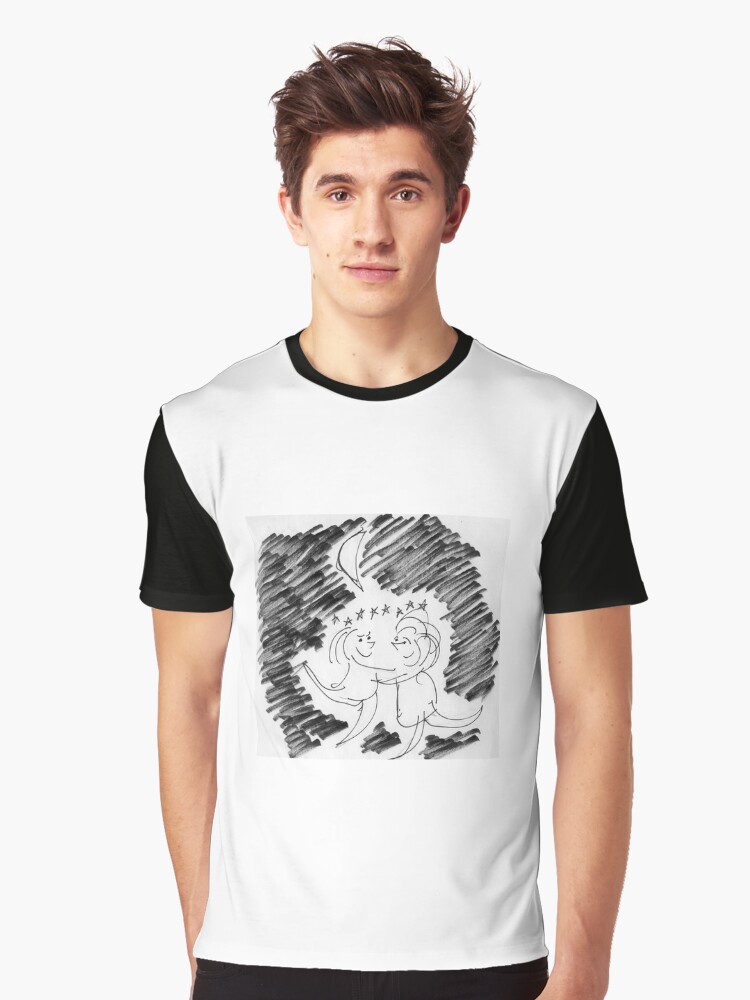 Thumbnail 1 of 5, Graphic T-Shirt, Song Cartoon - Moondance designed and sold by bromfieldpen.