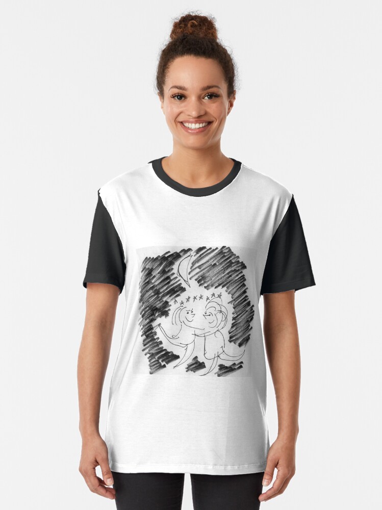 Thumbnail 2 of 5, Graphic T-Shirt, Song Cartoon - Moondance designed and sold by bromfieldpen.