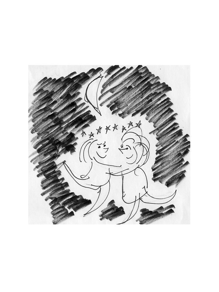 Thumbnail 4 of 4, Boxy T-Shirt, Song Cartoon - Moondance designed and sold by bromfieldpen.