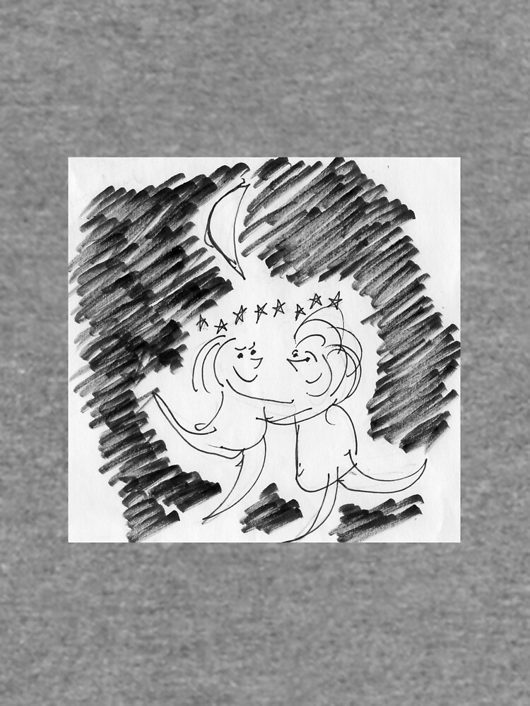 Thumbnail 5 of 5, Lightweight Sweatshirt, Song Cartoon - Moondance designed and sold by bromfieldpen.