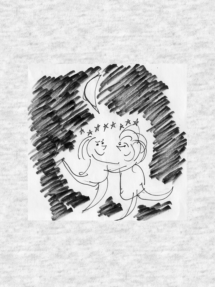 Thumbnail 7 of 7, Tri-blend T-Shirt, Song Cartoon - Moondance designed and sold by bromfieldpen.