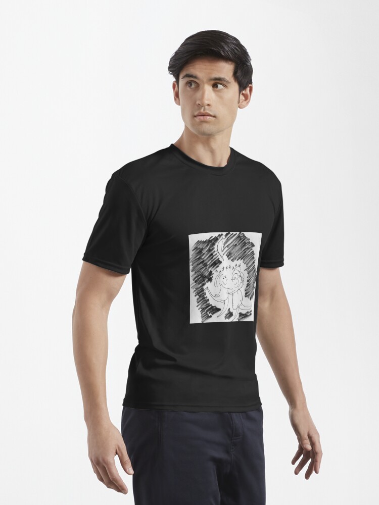Thumbnail 3 of 7, Active T-Shirt, Song Cartoon - Moondance designed and sold by bromfieldpen.