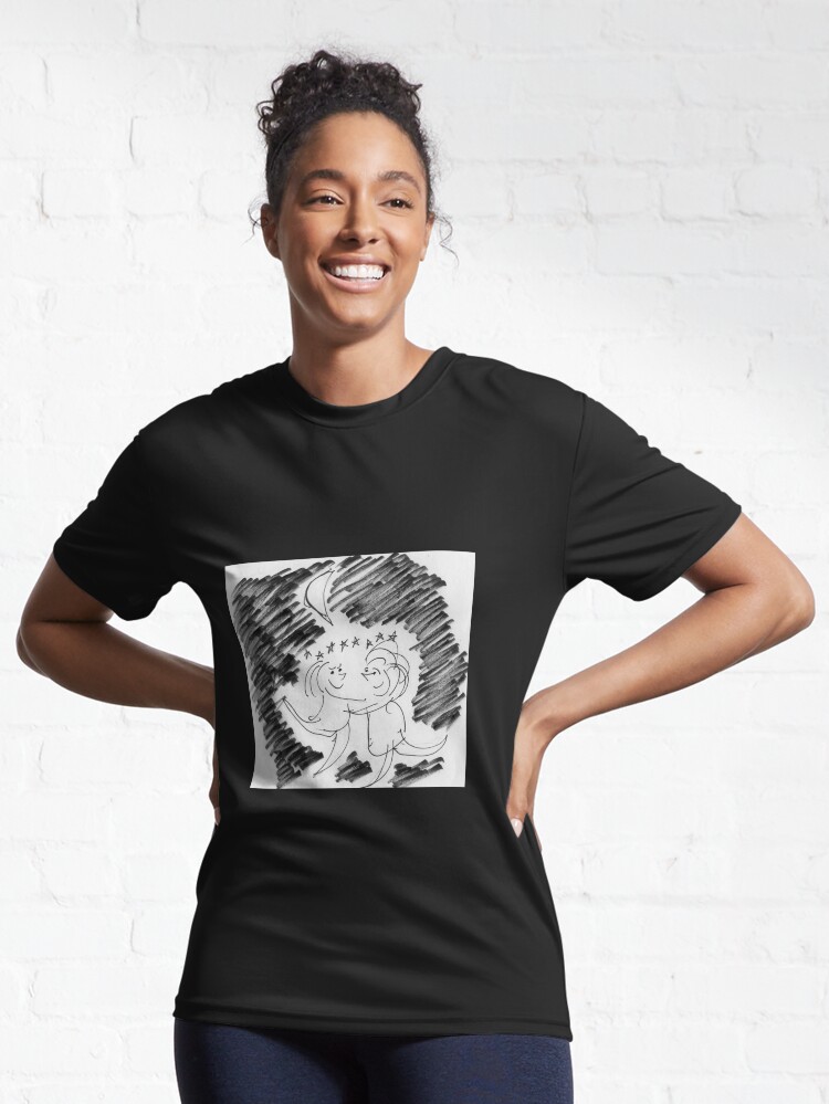 Thumbnail 6 of 7, Active T-Shirt, Song Cartoon - Moondance designed and sold by bromfieldpen.