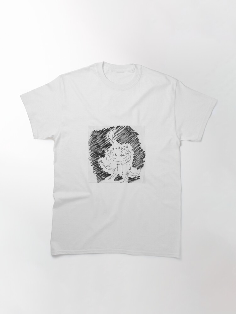 Thumbnail 3 of 7, Classic T-Shirt, Song Cartoon - Moondance designed and sold by bromfieldpen.