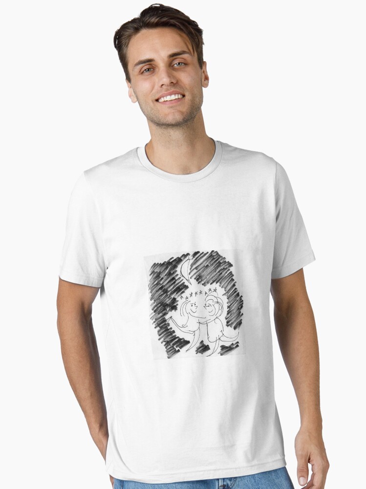 Thumbnail 1 of 7, Essential T-Shirt, Song Cartoon - Moondance designed and sold by bromfieldpen.