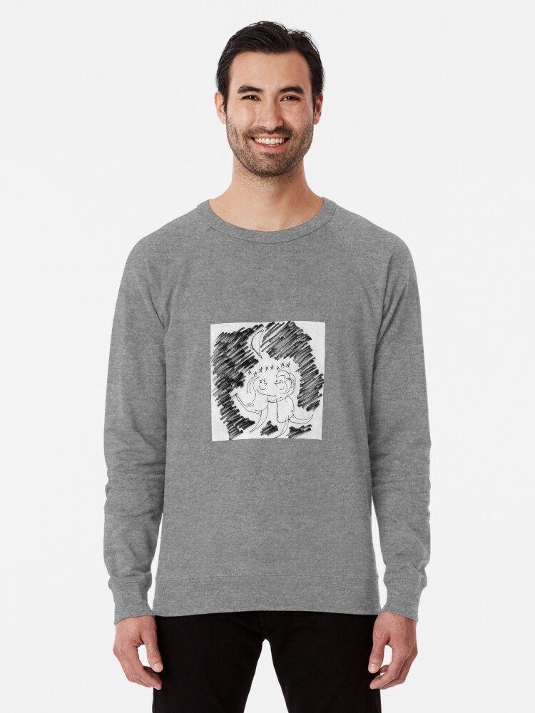 Thumbnail 1 of 5, Lightweight Sweatshirt, Song Cartoon - Moondance designed and sold by bromfieldpen.
