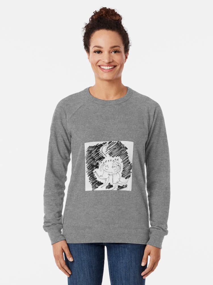 Thumbnail 2 of 5, Lightweight Sweatshirt, Song Cartoon - Moondance designed and sold by bromfieldpen.