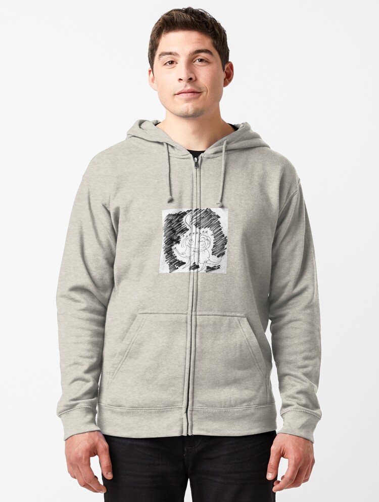 Thumbnail 1 of 5, Zipped Hoodie, Song Cartoon - Moondance designed and sold by bromfieldpen.