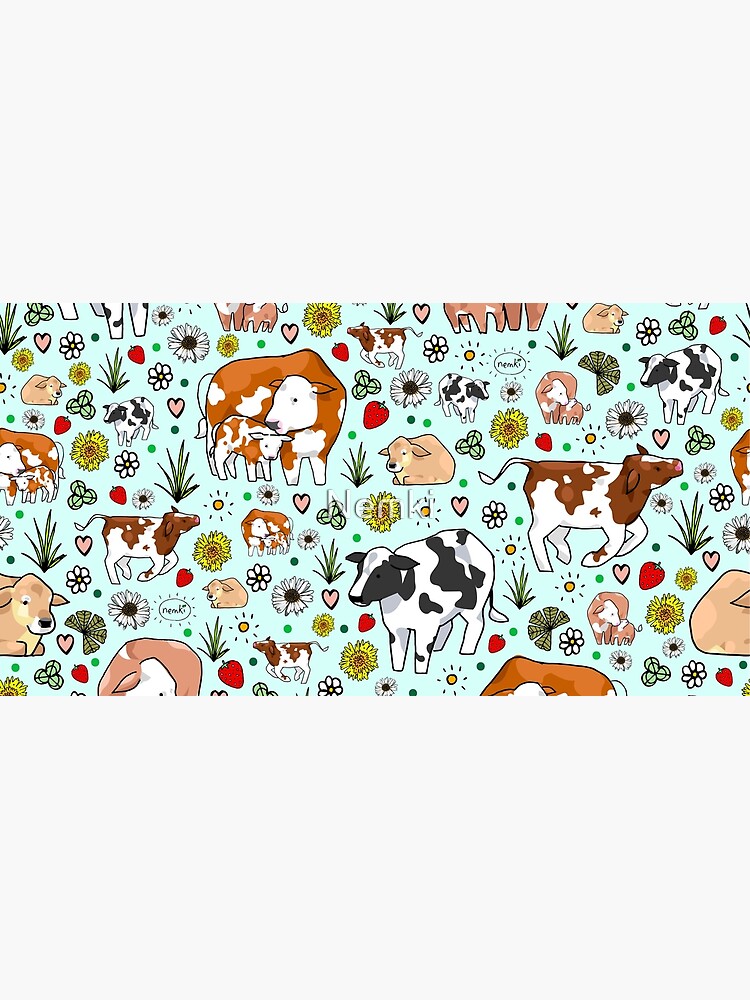 Imagen 5 de 5, Alfombrilla de ratón con la obra Vacas en un campo, diseñada y vendida por Nemki.