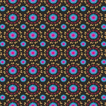 Artwork thumbnail, Abstract Circular Pattern Design 1 by ClassyPatterns