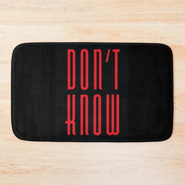 Item preview, Don't Know (Red on Black) designed and sold by MHich.
