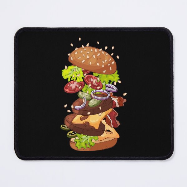 Item preview, Deconstructed 7 Layer  Double Cheesy Beef Bacon Burger designed and sold by Alicia Chee.