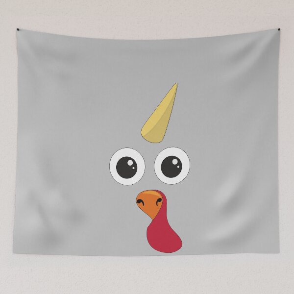 Item preview, Funny Unicorn Turkey -Thanksgiving Turkey Face  designed and sold by AshzShop.