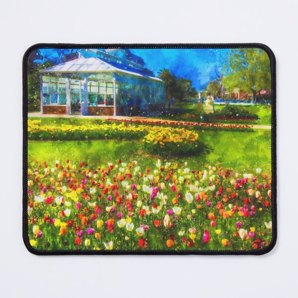 Item preview, Springtime at the Conservatory Gardens Watercolor designed and sold by Steven Jodoin.