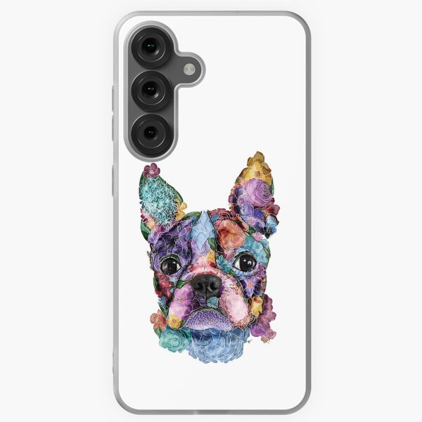 Aperçu de l'œuvre Boston Terrier, Cadeau pour amoureux du Boston Terrier, Boston Terrier floral, Boston Terrier fleuri, Boston Terrier floral, Art du Boston Terrier, Propriétaire du Boston Terrier, Boston Terrier féminin créée et vendue par Beaniebow.