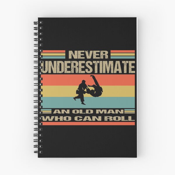 Item preview, never underestimate an old man who can roll, BJJ dad father's dar gift for jiu jitsu lovers designed and sold by Beinfashion.