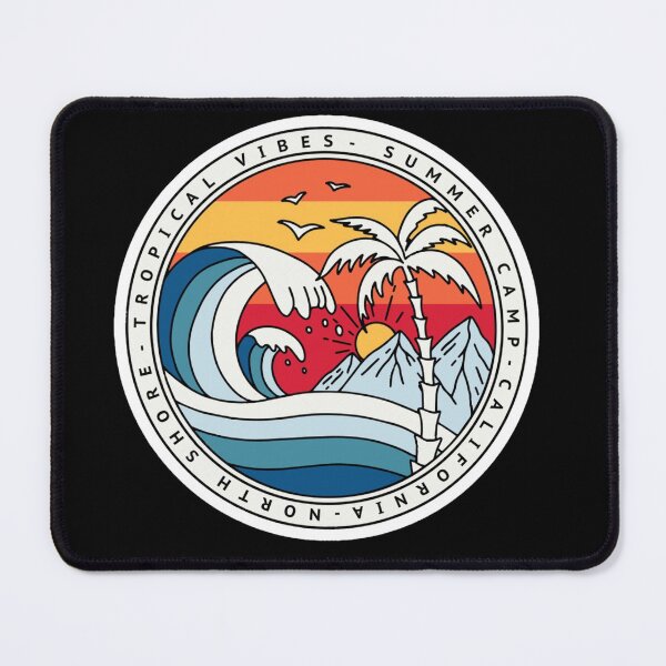 Item preview, summer palm trees ocean oacian designed and sold by Riazzzy.