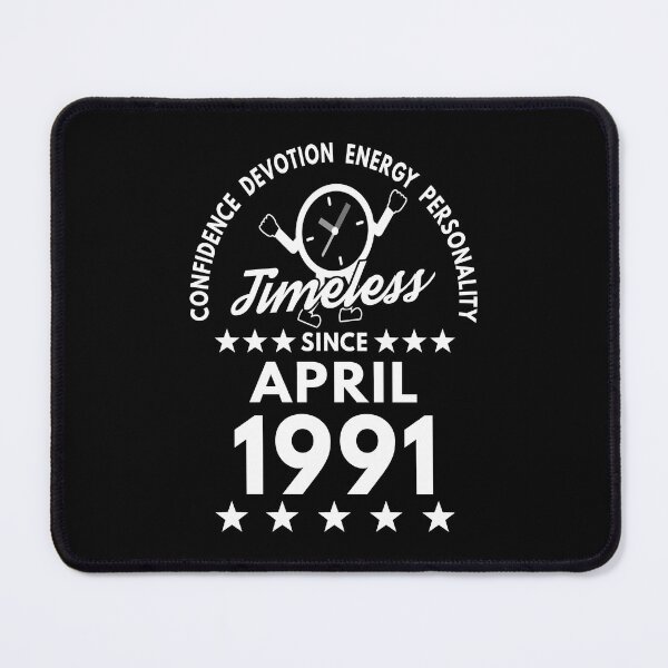 Item preview, April Birthday Timeless Person -1991 - White Text designed and sold by MoonsmileProd.