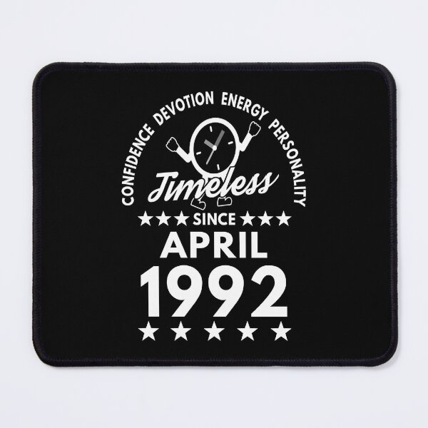 Item preview, April Birthday Timeless Person -1992 - White Text designed and sold by MoonsmileProd.
