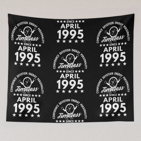 Item preview, April Birthday Timeless Person -1995 - White Text designed and sold by MoonsmileProd.
