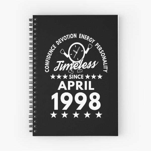 Item preview, April Birthday Timeless Person -1998 - White Text designed and sold by MoonsmileProd.