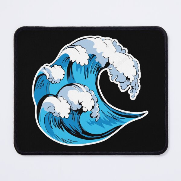 Item preview, oacian blue ocean wave designed and sold by Riazzzy.