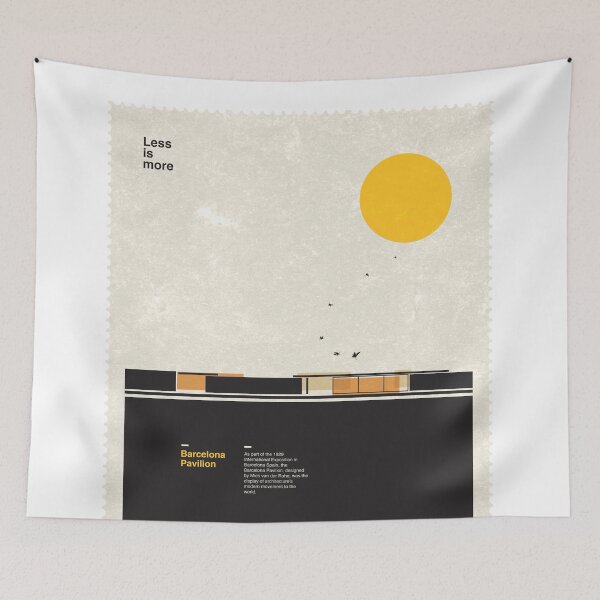 Item preview, Barcelona Pavillion House designed and sold by SurfolioPrints.