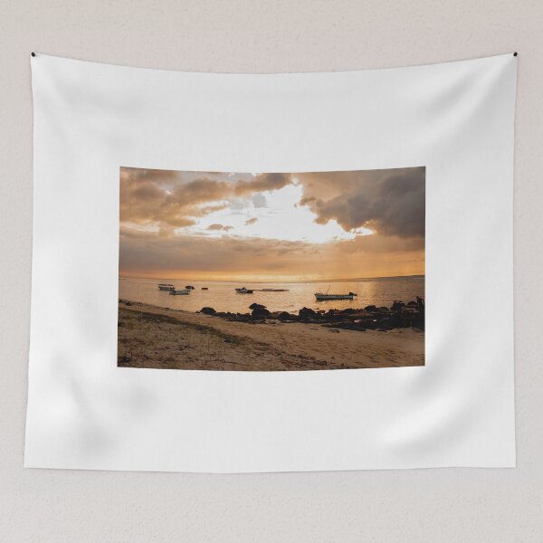 Item preview, tropical beach of Mauritius at sunset. designed and sold by rajeshbac.