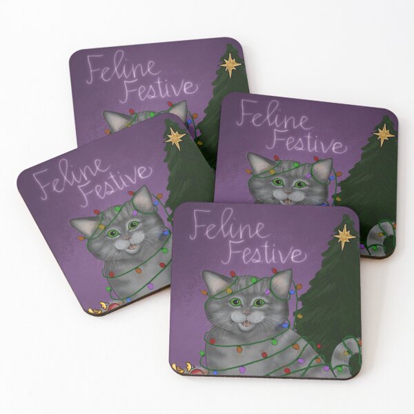 Item preview, Feline Festive Holiday Cat designed and sold by TriciaGriffith.