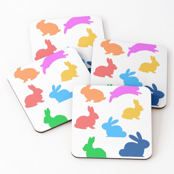 Item preview, Rainbow bunnies design graphic art designed and sold by Paint84.