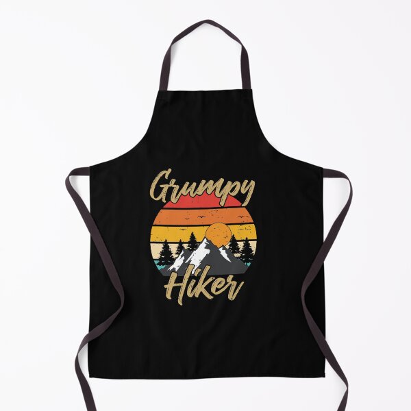 Item preview, Grumpy Hiker Funny Hiking Camping Retro Mountains designed and sold by StrongShirts.
