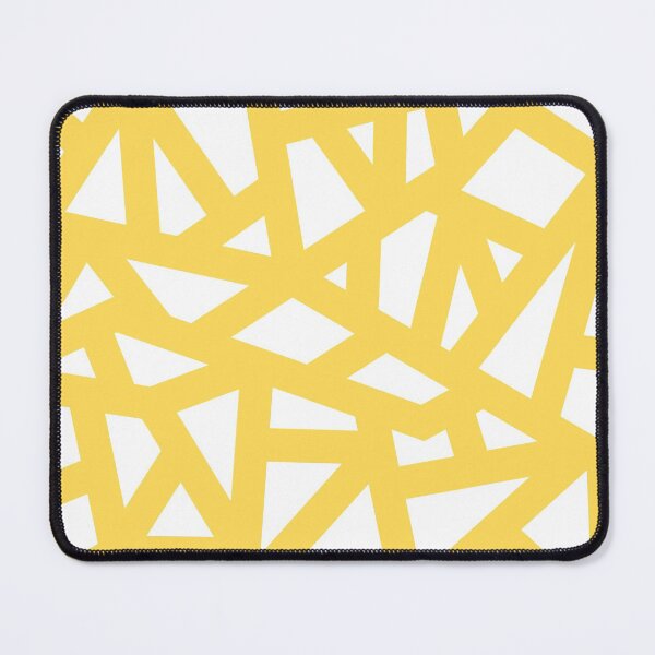 Item preview, Mustard Yellow Thick Mosaic Lines On White designed and sold by rewstudio.