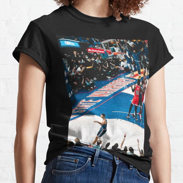 Steph Curry No Look The Ball Fall Into The Basket Classic T-Shirt