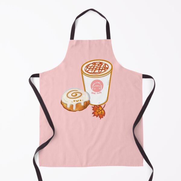 Item preview, Kawaii autumn falls bibi cafe cinnamon roll and pumpkin spice latte   designed and sold by Marie-c-doodles.