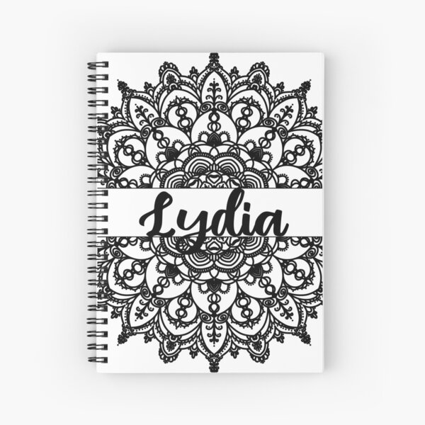 Artikel-Vorschau von Vorname Lydia Mandala in Schwarz, designt und verkauft von felinefeelings.