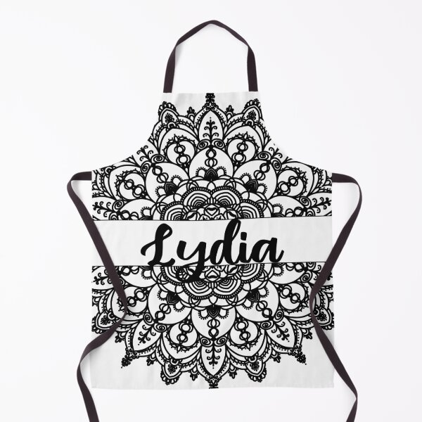 Item preview, First name Lydia mandala in black designed and sold by felinefeelings.