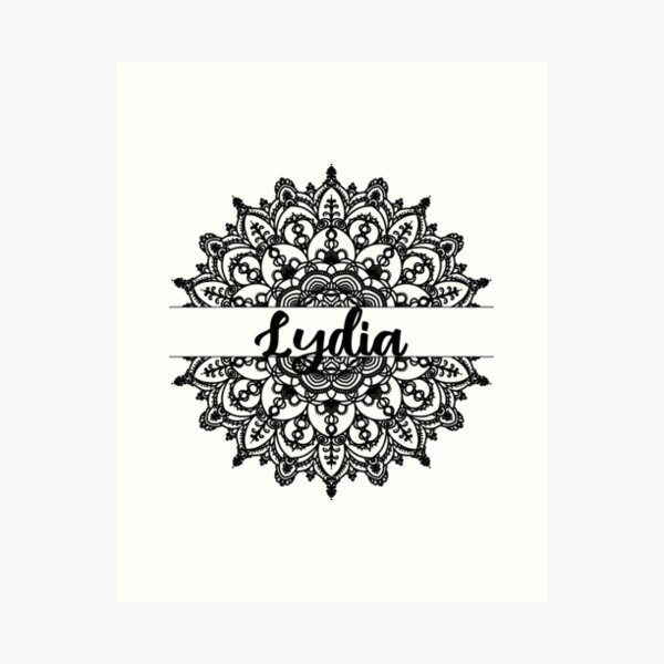 Lydia  Name Art Print