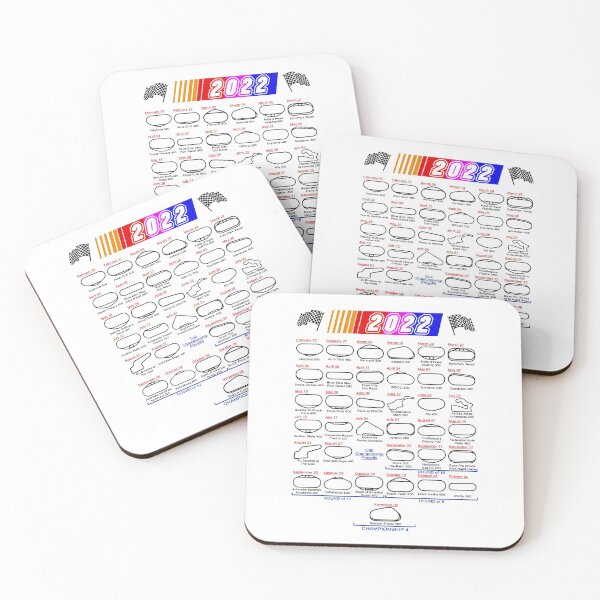 Item preview, Schedule Nascar Cup Series 2022 white designed and sold by ideasfinder.