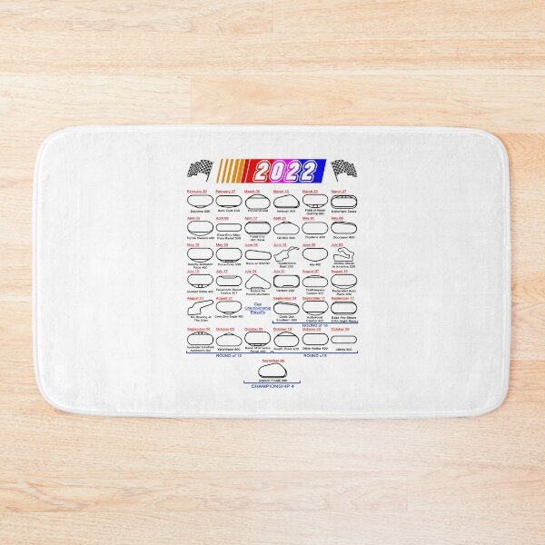 Item preview, Schedule Nascar Cup Series 2022 white designed and sold by ideasfinder.
