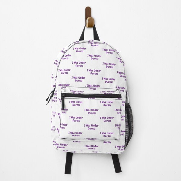 Item preview, I was under duress | Purple designed and sold by Quote for Success.