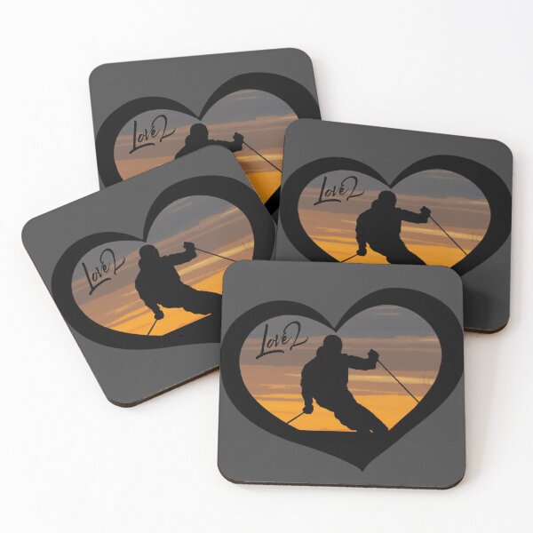 Item preview, Love 2 Ski, Skiing design for skiers and outdoor Enthusiasts designed and sold by LifeCrush.