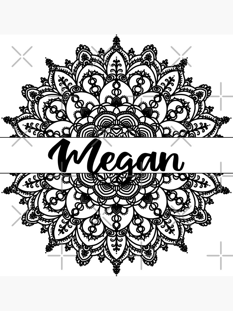 arte del nombre de megan